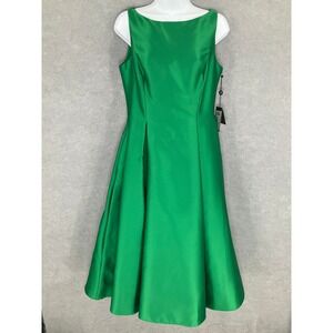 Adrianna Papell Classic Green Party Cocktail Dress Prom Wedding Guest Sz 8 NWT